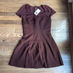 Missoni Brown, Fit and Flare Dress. Made in Italy